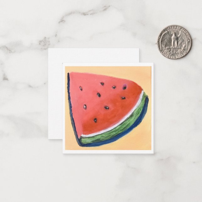 Vattenmelon Anteckningskort (Fram/Back In Situ)
