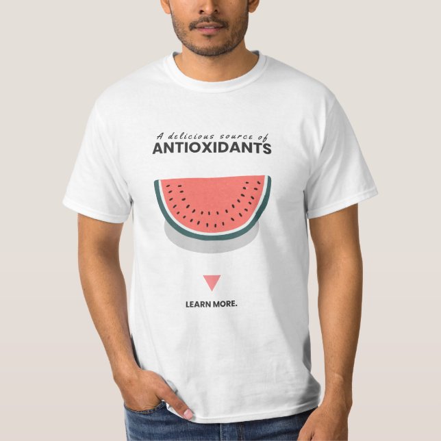 Vattenmelon antioxidanter fri Palestina T-Shirt (Framsida)
