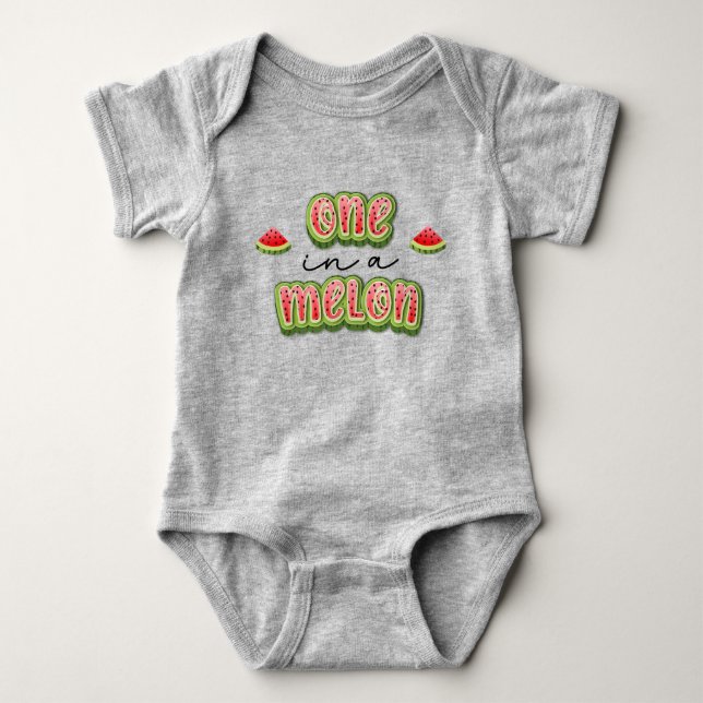 Vattenmelon baby bodydress t shirt (Framsida)