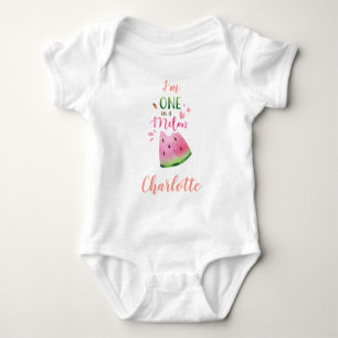 Vattenmelon baby bodysuite Ett i en melonflicka T Shirt