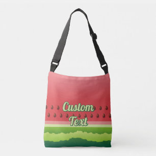 Vattenmelon Background Crossbody Bag Axelväska