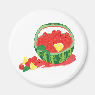 vattenmelon basket magnet