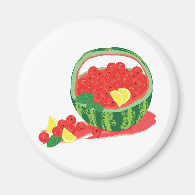 vattenmelon basket magnet (Framsidan)