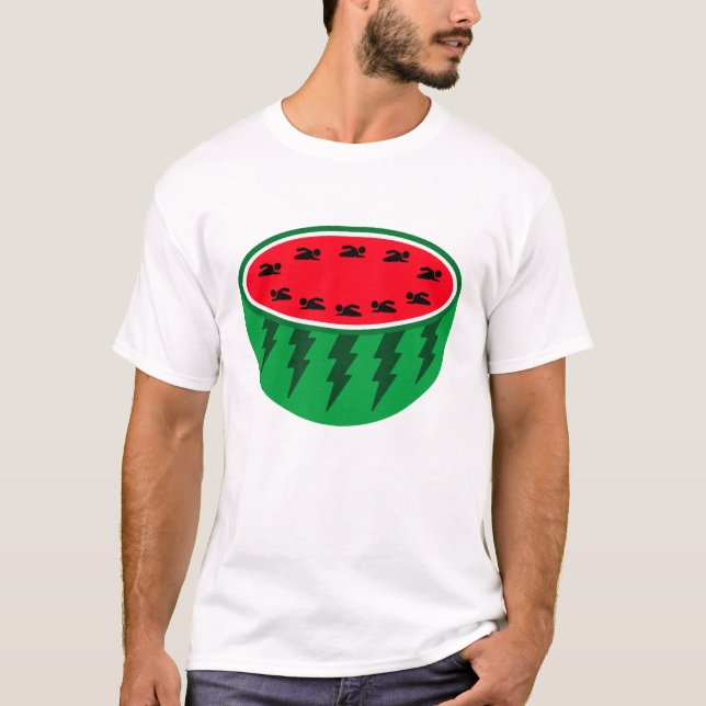vattenmelon Bassäng T Shirt (Framsida)