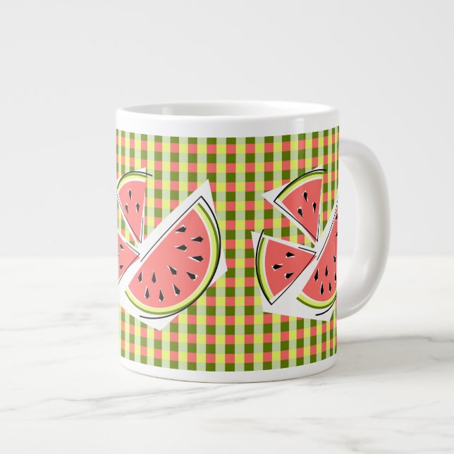 Vattenmelon Biet-kontroll Jumbo Mugg (Framsida höger)