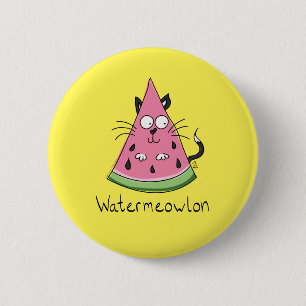 Vattenmelon Cat Cute Kids Knapp