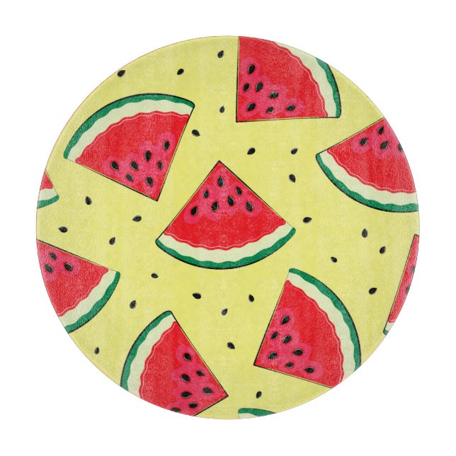 Vattenmelon Delar: Sommaren Gult Mönster (Framsidan)