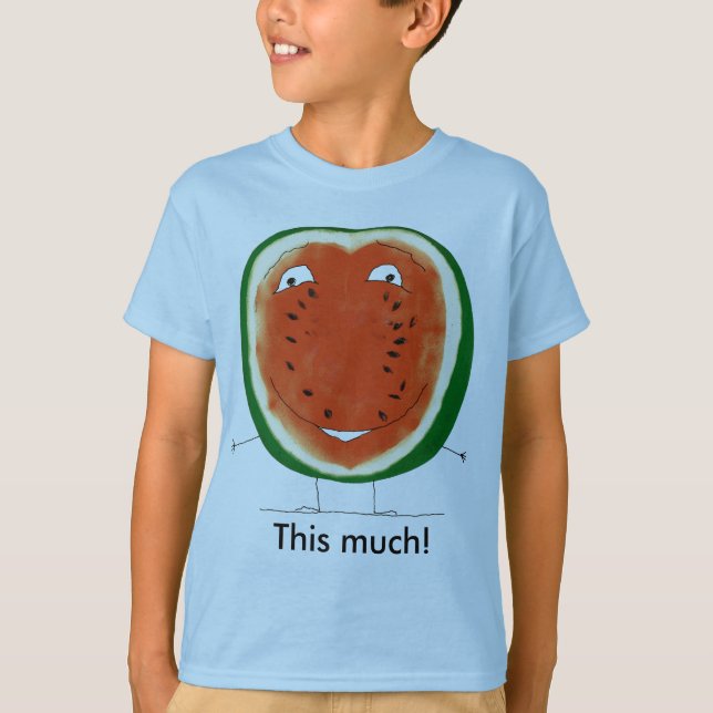 vattenmelon denna mycket! t-shirt (Framsida)