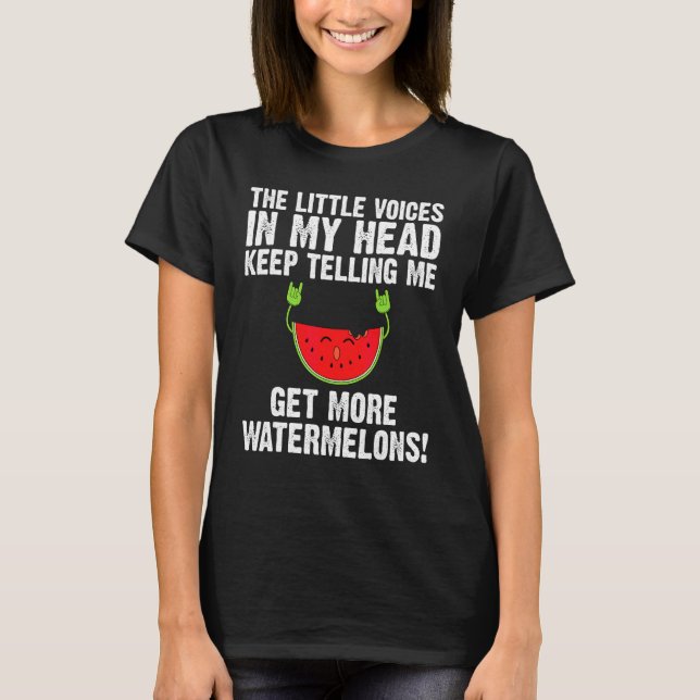 Vattenmelon Designs För Män Kvinnor Sommar Frukt Ä T Shirt (Framsida)