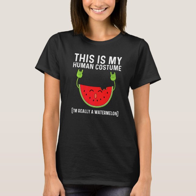Vattenmelon Designs För Män Kvinnor Sommar Frukt Ä T Shirt (Framsida)