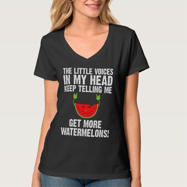 Vattenmelon Designs För Män Kvinnor Sommar Frukt Ä T Shirt (Framsida)
