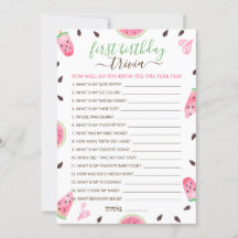 Vattenmelon en i en melon 1:a födelsedagslek