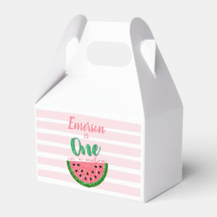 Vattenmelon en i en melon, favören boxas, presentaskar