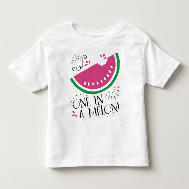 Vattenmelon en i en melon för baby tröja (Framsida)