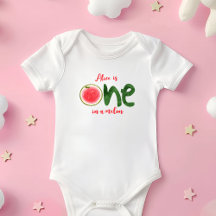 Vattenmelon en i en melon första födelsedag