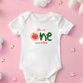 Vattenmelon en i en melon första födelsedag t shirt