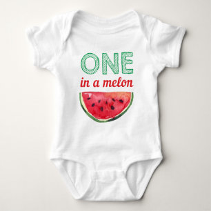 Vattenmelon en i för flickapojke för melon gullig t shirt