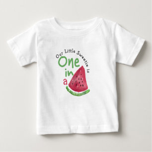 Vattenmelon en i Melon 1:a födelsedagen T Shirt
