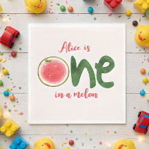 Vattenmelon en i melon första födelsedagen