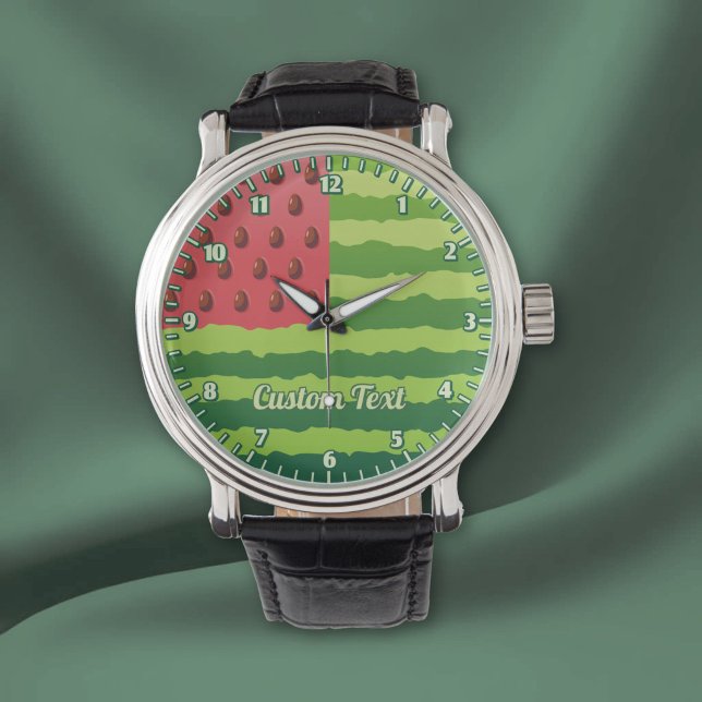 Vattenmelon Flagga Urklipp Armbandsur (Skapare uppladdad)