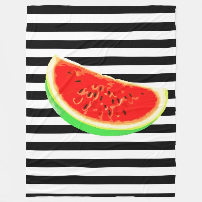Vattenmelon Fleecefilt (Framsidan)
