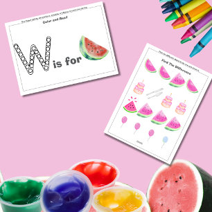 Vattenmelon Födelsedag Förskolebarn Småbarn Spelko Julkort