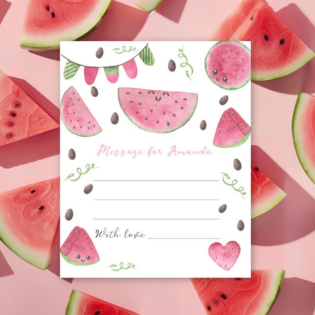 Vattenmelon födelsedag tids kapsel meddelande (Skapare uppladdad)