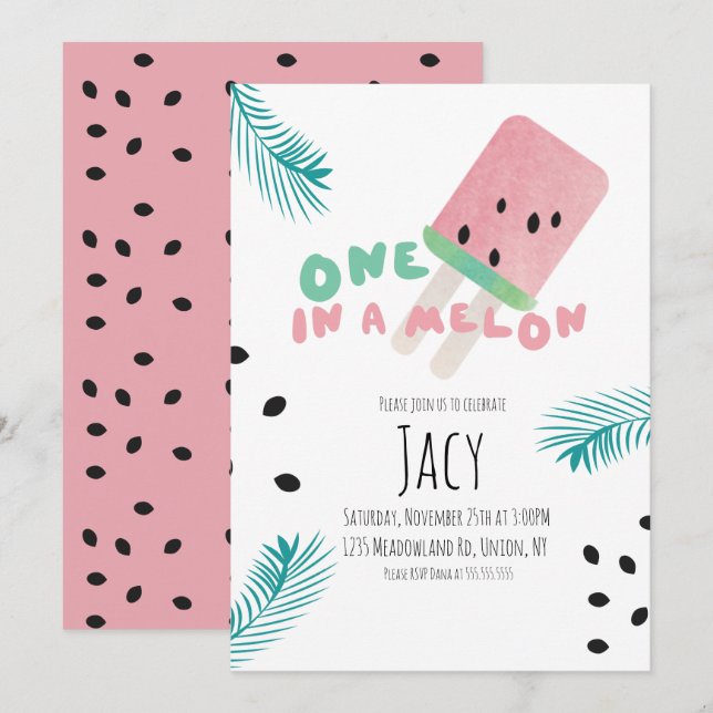 Vattenmelon Födelsedagsflicka / En i en Melon (Fram/baksida)