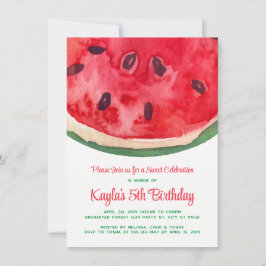 Vattenmelon Födelsedagsinbjudningar Inbjudningar