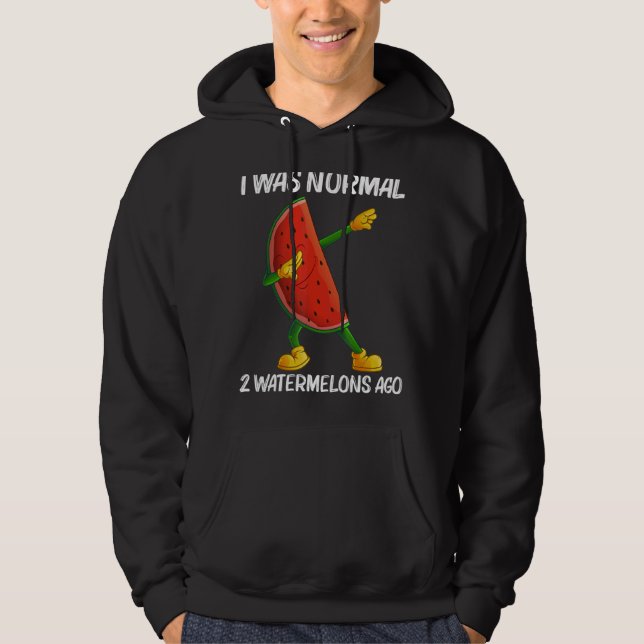 Vattenmelon För manar kvinnor Melon Fruktfabrik Hoodie (Framsida)