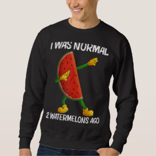 Vattenmelon För manar kvinnor Melon Fruktfabrik Lång Ärmad Tröja