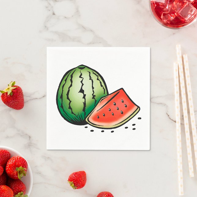 Vattenmelon Fruit Food Papper Napkins Pappersservett (Skapare uppladdad)
