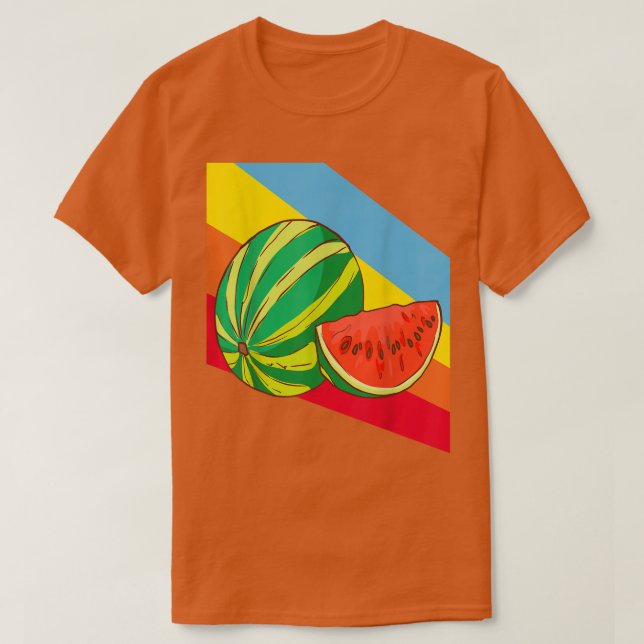 Vattenmelon Fruit Food Vegan Vegetarian T Shirt (Design framsida)