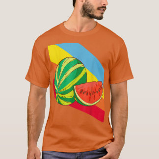 Vattenmelon Fruit Food Vegan Vegetarian T Shirt