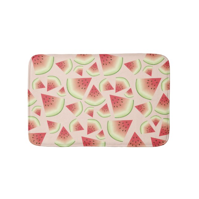 Vattenmelon Fruit Slices Mönster Badrumsmatta (Framsidan)