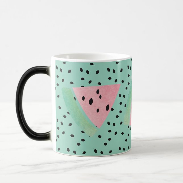 Vattenmelon Frukt Rosa Kaffe Te Magisk Mugg (Vänster)