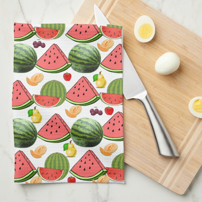 Vattenmelon Fruktkök Hand Towel Kökshandduk (Vikt i Fjärdedel)