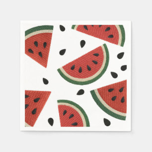 Vattenmelon Garn Hur Som Helst Slicer det Party  Pappersservett