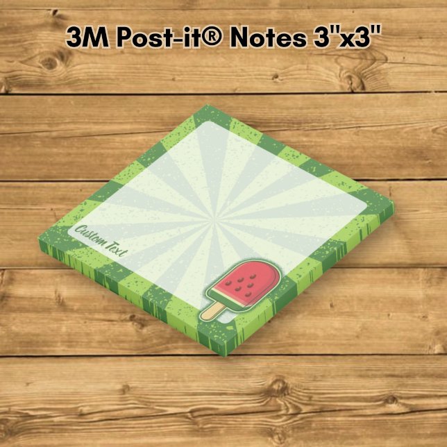 Vattenmelon Glasspinne Post-it Block (Skapare uppladdad)