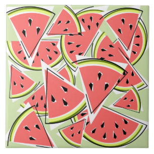 Vattenmelon, Grönt Kakelplatta