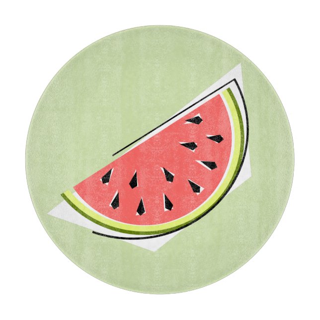Vattenmelon Grönt Segmentskärningsportet runt (Framsidan)