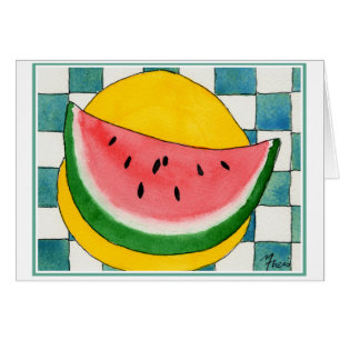 Vattenmelon Hälsningskort