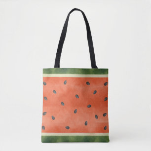 Vattenmelon Hur du än skär den sommarfrukt Tygkasse