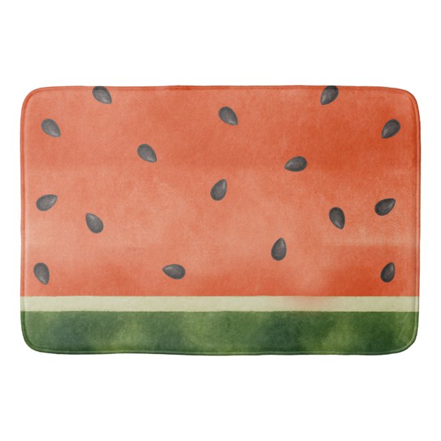 Vattenmelon Hur du än skär det Sommarfrukt Badrumsmatta (Framsidan)