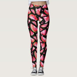 Vattenmelon i akvarell 2 leggings