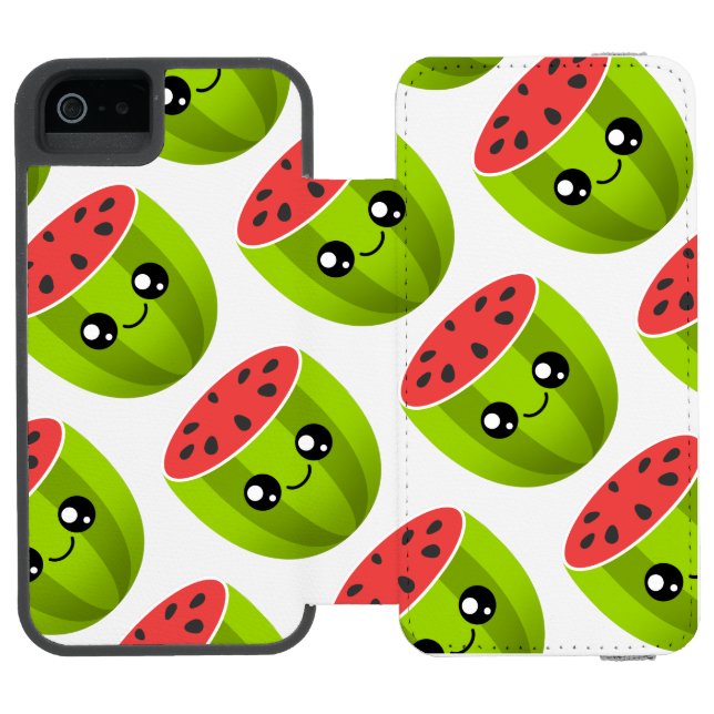 Vattenmelon Incipio iPhone Wallet Skal (Folio Öppen)