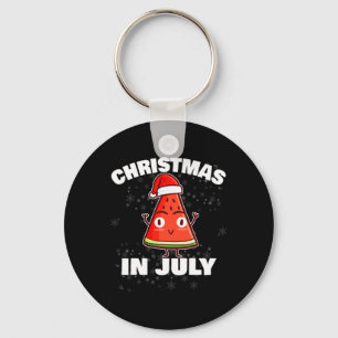 Vattenmelon jul i juli julgran sommar nyckelring