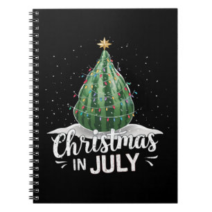 Vattenmelon Julgran Jul i Juli Sommar Anteckningsbok