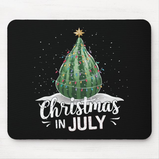 Vattenmelon Julgran Jul i Juli Sommar Musmatta (Framsidan)