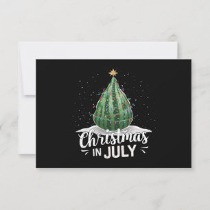 Vattenmelon Julgran Jul i Juli Sommar Tack Kort